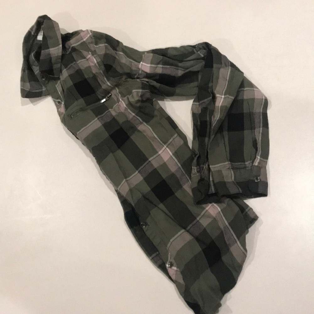 Green Plaid Button Down